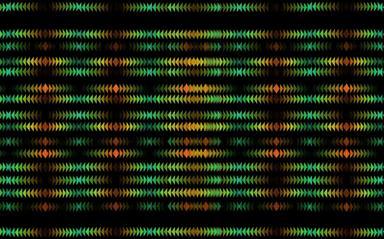 三角形彩虹模式数字立体声慢褪了色的行黑色的屏幕
